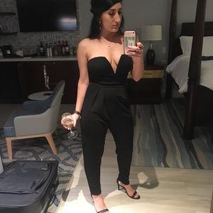 Black Charlotte Russe Strapless Jumper